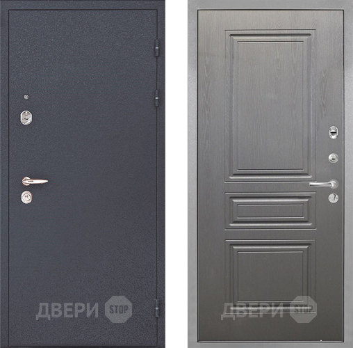 Входная металлическая Дверь Интекрон (INTECRON) Колизей ФЛ-243 Графит вуд дуб в Жуковский