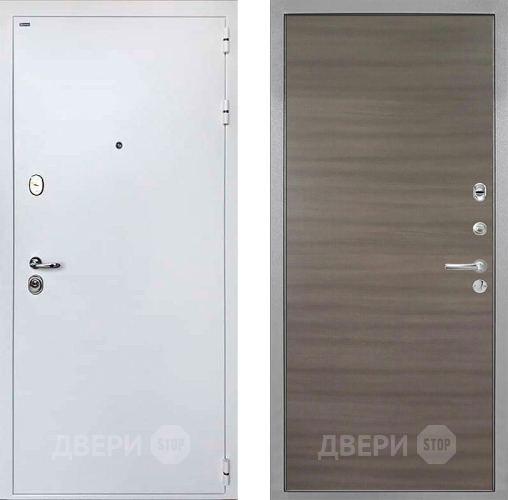 Входная металлическая Дверь Интекрон (INTECRON) Колизей White Гладкая Дуб тоскано поперечный в Жуковский