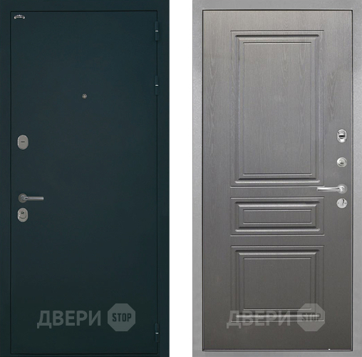 Входная металлическая Дверь Интекрон (INTECRON) Греция ФЛ-243 Графит вуд дуб в Жуковский