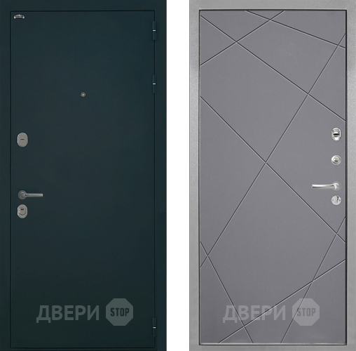 Входная металлическая Дверь Интекрон (INTECRON) Греция Лучи-М Графит софт в Жуковский