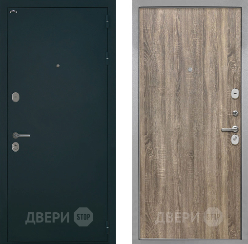 Входная металлическая Дверь Интекрон (INTECRON) Греция Гладкая Дуб турин в Жуковский