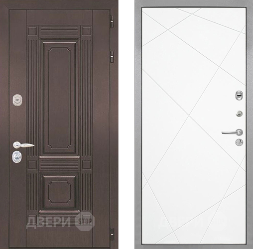 Входная металлическая Дверь Интекрон (INTECRON) Италия Лучи-М Софт милк в Жуковский