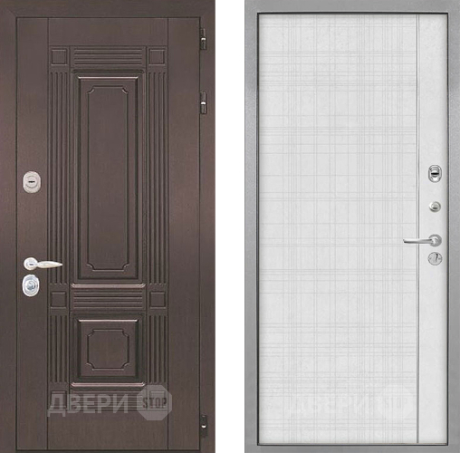 Входная металлическая Дверь Интекрон (INTECRON) Италия В-07 с молдингом Лофт белый в Жуковский