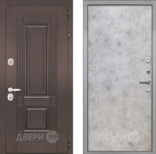 Входная металлическая Дверь Интекрон (INTECRON) Италия Гладкая Мрамор светлый в Жуковский