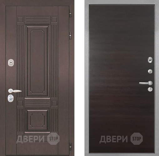 Входная металлическая Дверь Интекрон (INTECRON) Италия Гладкая Эковенге поперечный в Жуковский