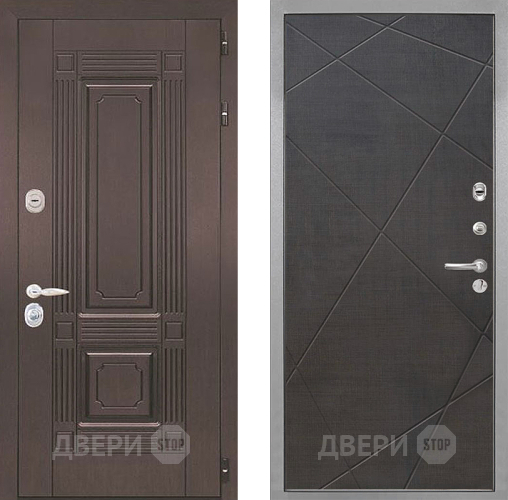 Входная металлическая Дверь Интекрон (INTECRON) Италия Лучи-М Венге распил кофе в Жуковский