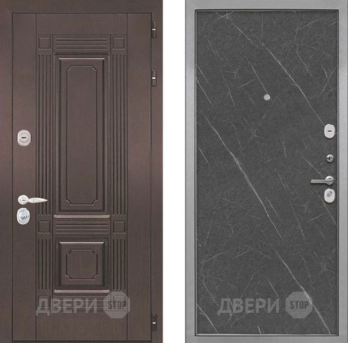 Входная металлическая Дверь Интекрон (INTECRON) Италия Гладкая Гранит лава оникс в Жуковский
