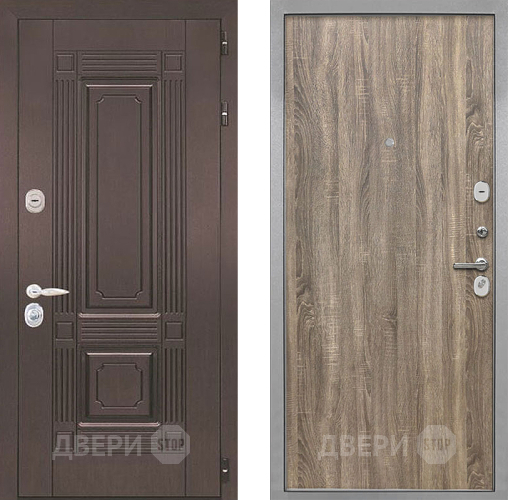 Входная металлическая Дверь Интекрон (INTECRON) Италия Гладкая Дуб турин в Жуковский