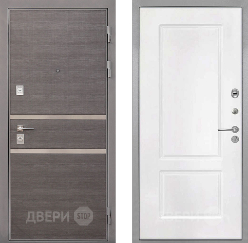 Входная металлическая Дверь Интекрон (INTECRON) Неаполь КВ-2 Белый матовый в Жуковский