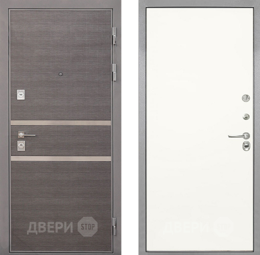 Входная металлическая Дверь Интекрон (INTECRON) Неаполь Гладкая Слоновая кость в Жуковский