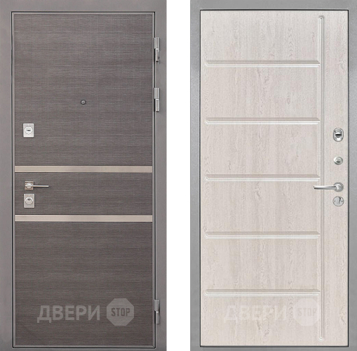 Входная металлическая Дверь Интекрон (INTECRON) Неаполь ФЛ-102 Сосна белая в Жуковский