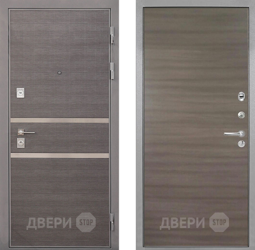 Входная металлическая Дверь Интекрон (INTECRON) Неаполь Гладкая Дуб тоскано поперечный в Жуковский