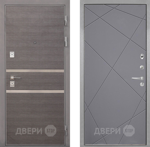 Дверь Интекрон (INTECRON) Неаполь Лучи-М Графит софт в Жуковский