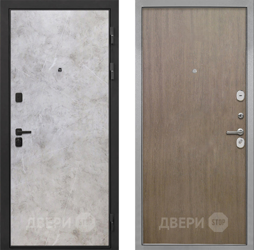 Входная металлическая Дверь Интекрон (INTECRON) Профит Black Мрамор Светлый Гладкая шпон Венге коричневый в Жуковский