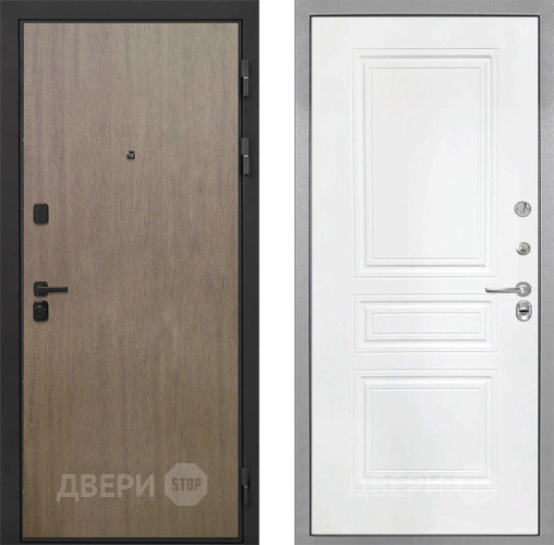Входная металлическая Дверь Интекрон (INTECRON) Профит Black Венге Коричневый ФЛ-243 Белый матовый в Жуковский