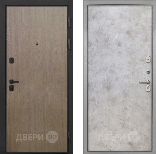 Входная металлическая Дверь Интекрон (INTECRON) Профит Black Венге Коричневый Гладкая Мрамор светлый в Жуковский