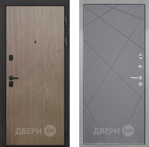 Входная металлическая Дверь Интекрон (INTECRON) Профит Black Венге Коричневый Лучи-М Графит софт в Жуковский