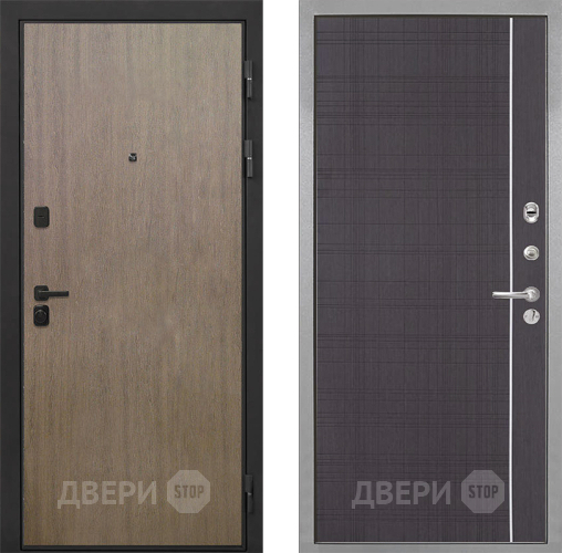 Входная металлическая Дверь Интекрон (INTECRON) Профит Black Венге Коричневый В-07 с молдингом Венге в Жуковский