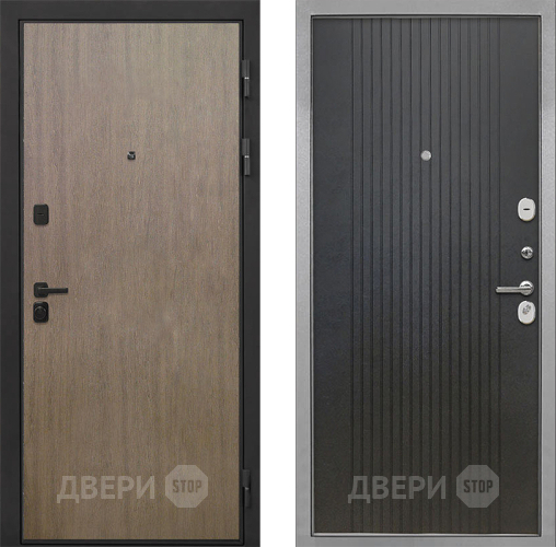 Входная металлическая Дверь Интекрон (INTECRON) Профит Black Венге Коричневый ФЛ-295 Лофт черный в Жуковский