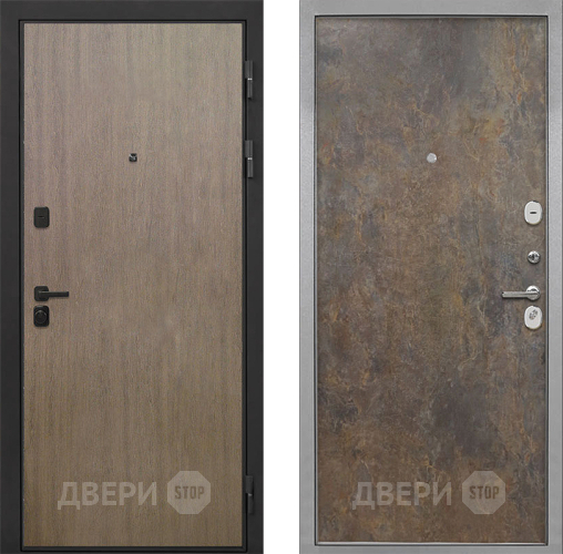 Входная металлическая Дверь Интекрон (INTECRON) Профит Black Венге Коричневый Гладкая Гранж в Жуковский