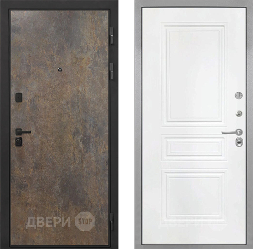 Дверь Интекрон (INTECRON) Профит Black Гранж ФЛ-243 Белый матовый в Жуковский