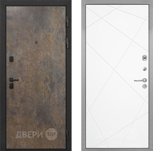 Входная металлическая Дверь Интекрон (INTECRON) Профит Black Гранж Лучи-М Софт милк в Жуковский