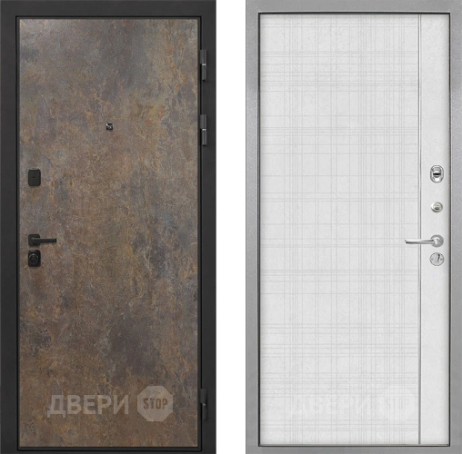 Дверь Интекрон (INTECRON) Профит Black Гранж В-07 с молдингом Лофт белый в Жуковский