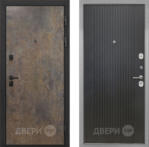 Дверь Интекрон (INTECRON) Профит Black Гранж ФЛ-295 Лофт черный в Жуковский