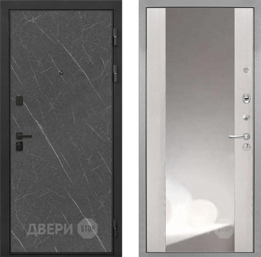 Дверь Интекрон (INTECRON) Профит Black Гранит Лава Оникс ФЛЗ-516 Зеркало Сосна белая в Жуковский