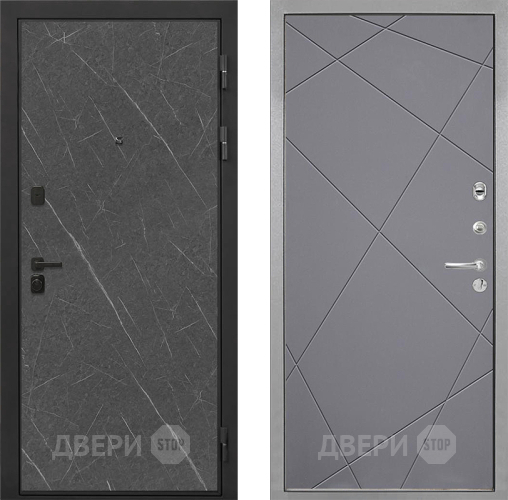 Входная металлическая Дверь Интекрон (INTECRON) Профит Black Гранит Лава Оникс Лучи-М Графит софт в Жуковский