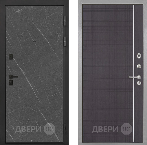 Входная металлическая Дверь Интекрон (INTECRON) Профит Black Гранит Лава Оникс В-07 с молдингом Венге в Жуковский