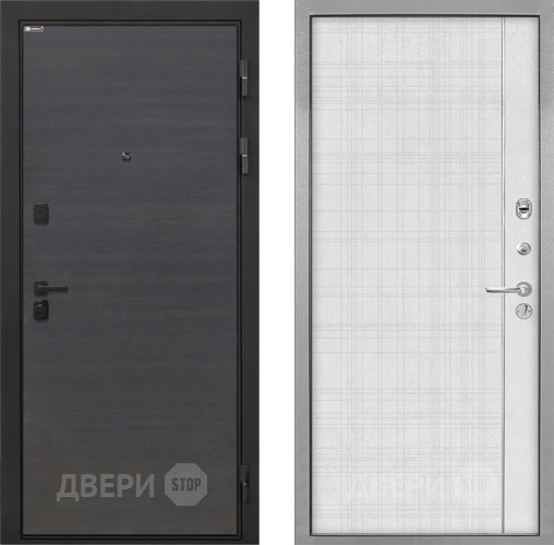 Входная металлическая Дверь Интекрон (INTECRON) Профит Black Эковенге В-07 с молдингом Лофт белый в Жуковский