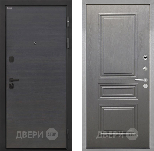 Входная металлическая Дверь Интекрон (INTECRON) Профит Black Эковенге ФЛ-243 Графит вуд дуб в Жуковский