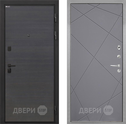 Входная металлическая Дверь Интекрон (INTECRON) Профит Black Эковенге Лучи-М Графит софт в Жуковский
