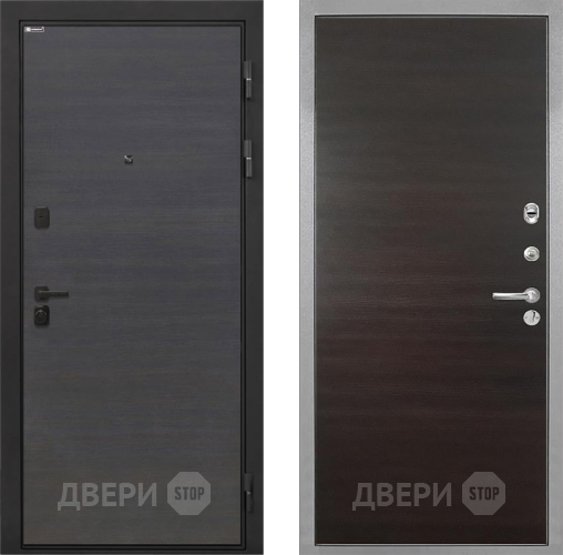 Дверь Интекрон (INTECRON) Профит Black Эковенге Гладкая Эковенге поперечный в Жуковский