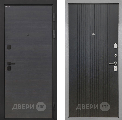 Входная металлическая Дверь Интекрон (INTECRON) Профит Black Эковенге ФЛ-295 Лофт черный в Жуковский