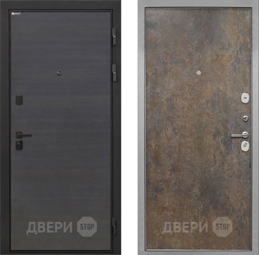 Входная металлическая Дверь Интекрон (INTECRON) Профит Black Эковенге Гладкая Гранж в Жуковский
