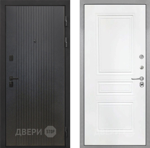 Входная металлическая Дверь Интекрон (INTECRON) Профит Black ФЛ-295 ФЛ-243 Белый матовый в Жуковский