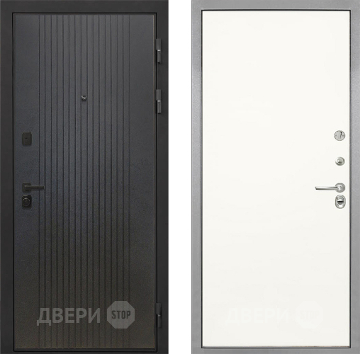 Входная металлическая Дверь Интекрон (INTECRON) Профит Black ФЛ-295 Гладкая Слоновая кость в Жуковский