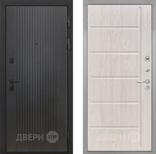 Входная металлическая Дверь Интекрон (INTECRON) Профит Black ФЛ-295 ФЛ-102 Сосна белая в Жуковский