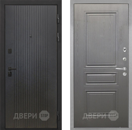 Входная металлическая Дверь Интекрон (INTECRON) Профит Black ФЛ-295 ФЛ-243 Графит вуд дуб в Жуковский