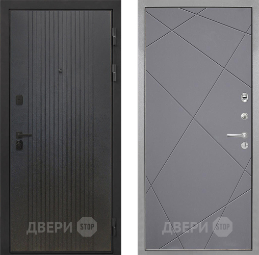 Входная металлическая Дверь Интекрон (INTECRON) Профит Black ФЛ-295 Лучи-М Графит софт в Жуковский