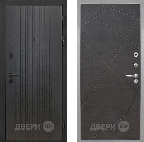 Входная металлическая Дверь Интекрон (INTECRON) Профит Black ФЛ-295 Лучи-М Венге распил кофе в Жуковский