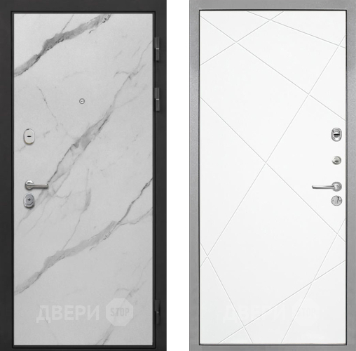 Входная металлическая Дверь Интекрон (INTECRON) Гектор Мрамор Арктик Лучи-М Софт милк в Жуковский