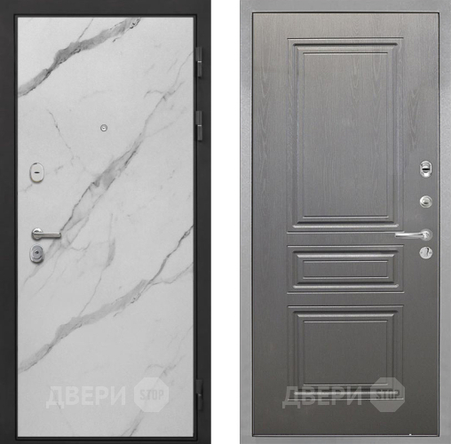 Дверь Интекрон (INTECRON) Гектор Мрамор Арктик ФЛ-243 Графит вуд дуб в Жуковский