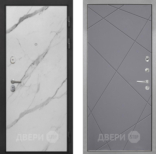 Дверь Интекрон (INTECRON) Гектор Мрамор Арктик Лучи-М Графит софт в Жуковский