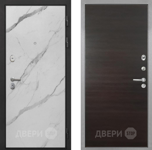 Дверь Интекрон (INTECRON) Гектор Мрамор Арктик Гладкая Эковенге поперечный в Жуковский