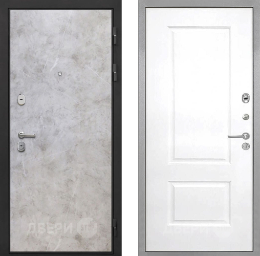 Входная металлическая Дверь Интекрон (INTECRON) Гектор Мрамор Светлый Альба Роял Вуд белый в Жуковский