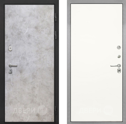 Входная металлическая Дверь Интекрон (INTECRON) Гектор Мрамор Светлый Гладкая Слоновая кость в Жуковский
