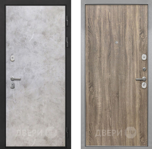 Входная металлическая Дверь Интекрон (INTECRON) Гектор Мрамор Светлый Гладкая Дуб турин в Жуковский
